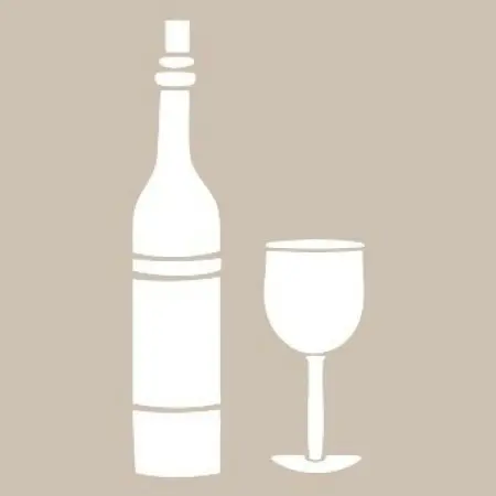 Bottle Glass Model D871 15x20 D Series Stencil