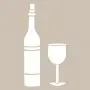 Bottle Glass Model D871 15x20 D Series Stencil