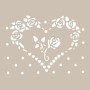 Heart Rose Model D885 15x20 D Series Stencil