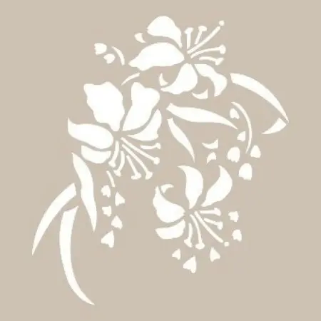Flower Model D913 15x20 D Series Stencil