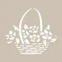 Flower Basket Model D997 15x20 D Series Stencil