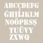 Alfabe Model D1024 15x20 D Serisi Stencil