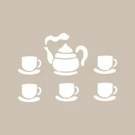 Teapot Model D1048 15x20 D Series Stencil