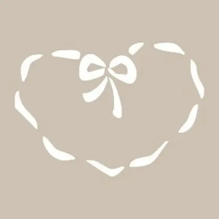 Bow Heart Model D1060 15x20 D Series Stencil