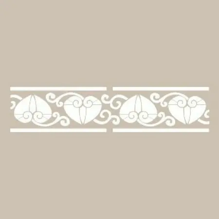 U17 13x57 Border Stencil