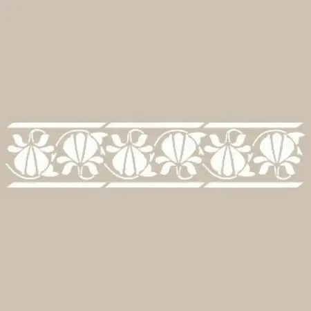 U28 13x57 Border Stencil