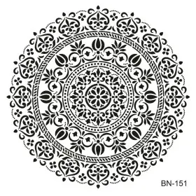 Özel71 25x35cm Stencil Mandala Desen