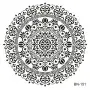 Özel71 25x35cm Stencil Mandala Pattern