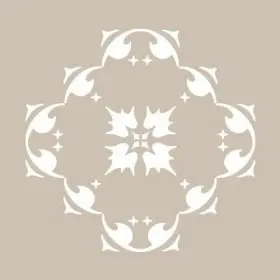 KA01 22x22 Fayans Desen Stencil