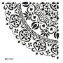 Özel72 25x35cm Half Damask Pattern Stencil