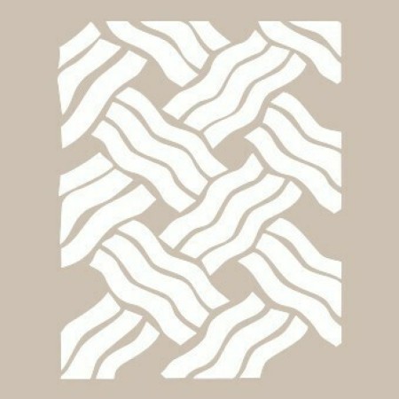 Kıvrımlı çizgi Model BN02 25x35 BN Serisi Stencil