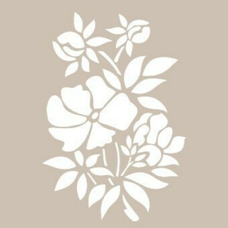 Flower Model BN55 25x35 BN Series Stencil