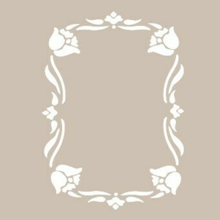 Rose frame BN70 25x35 BN Series Stencil