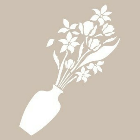 Flower Model BN107 25x35 BN Series Stencil