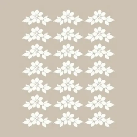 Flower Model BN136 25x35 BN Series Stencil