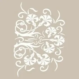 Çiçekli Göbek Model BN142 25x35 BN Serisi Stencil