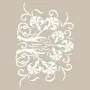 Floral Belly Model BN142 25x35 BN Series Stencil
