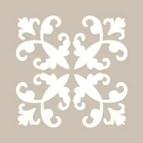 KA07 22x22 Fayans Desen Stencil