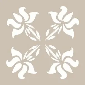 KA09 22x22 Fayans Desen Stencil