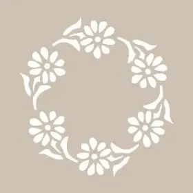 KA12 22x22 Fayans Desen Stencil