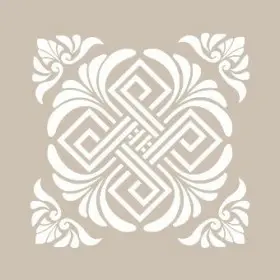 KA31 22x22 Fayans Desen Stencil