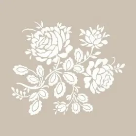 KA37 22x22 Fayans Desen Stencil