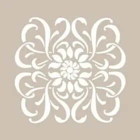 KA44 22x22 Fayans Desen Stencil
