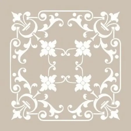 KA47 22x22 Fayans Desen Stencil
