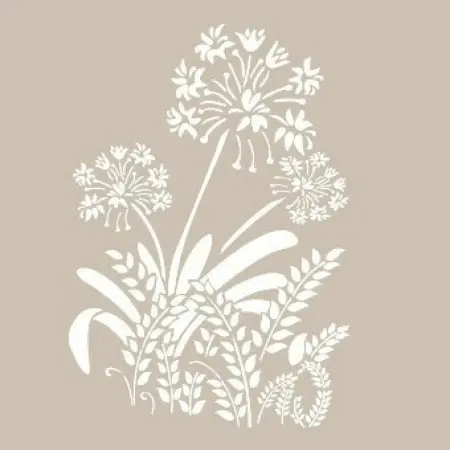 Special07 25x35 Flower Pattern Stencil