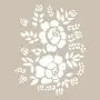 Özel08 25x35 Flower Pattern Stencil