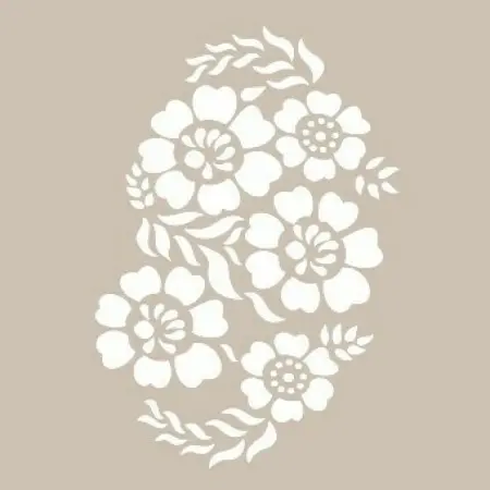 Special09 25x35 Flower Pattern Stencil