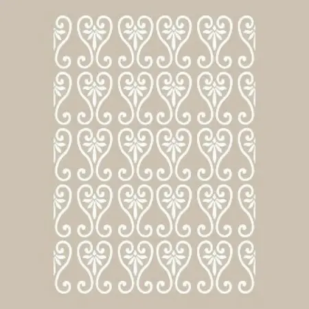 Özel15 25x35 Damask Desen Stencil