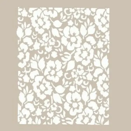 Special18 25x35 Flower Pattern Stencil