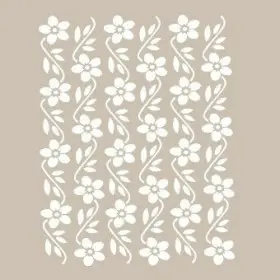 Özel19 25x35 Çiçek Desen Stencil