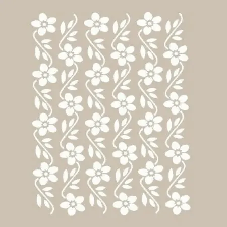 Special19 25x35 Flower Pattern Stencil