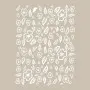 Özel20 25x35 Leaf Pattern Stencil