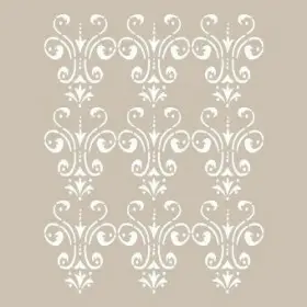 Özel21 25x35 Damask Desen Stencil