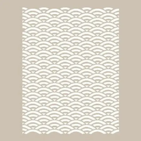 Özel23 25x35 Wave Pattern Stencil