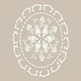 Özel28 25x35 Mandala Desen Stencil