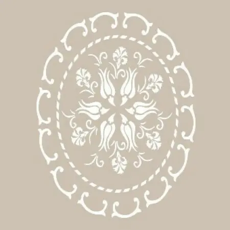 Özel28 25x35 Mandala Pattern Stencil