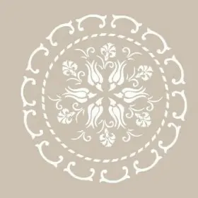 Özel27 25x35 Mandala Desen Stencil