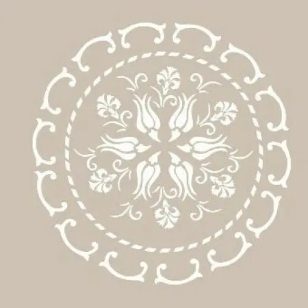 Özel27 25x35 Mandala Pattern Stencil