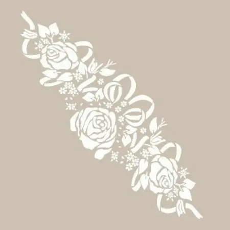 Özel31 25x35 Border Pattern Stencil