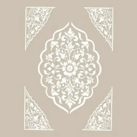 Special34 25x35 Damask Pattern Stencil