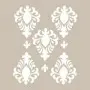 Özel37 25x35 Damask Desen Stencil