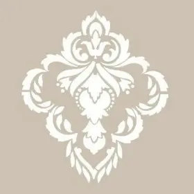 Özel41 25x35 Damask Desen Stencil