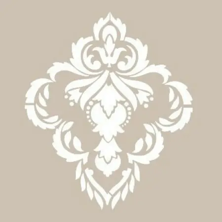 Özel41 25x35 Damask Desen Stencil