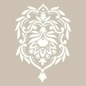 Özel42 25x35 Damask Desen Stencil