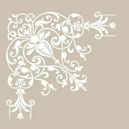 Special43 25x35 Corner Pattern Stencil
