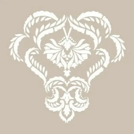 Special44 25x35 Damask Pattern Stencil
